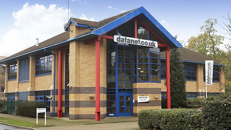 outside view of the datanet building before the move to ark data centre in farnborough